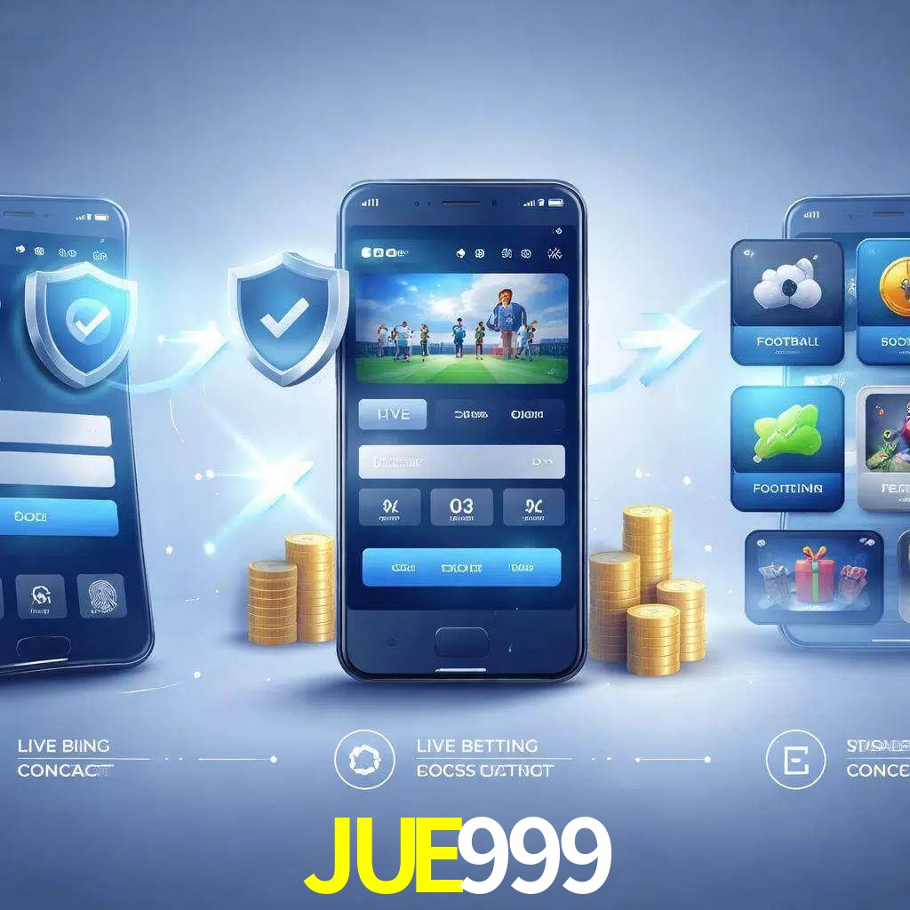 Pasos de acceso a la app JUE999 en pantalla de teléfono móvil